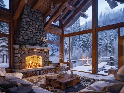 Snowy Mountain Cabin